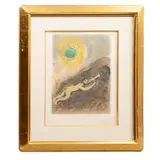 Marc Chagall, Sisysphus, de la carpeta La Odisea de Homero, 1975, Litografía sobre papel japonés 21 / 30