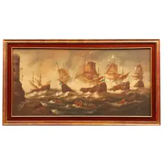 Annette, Batalla marítima (guerra anglo-neerlandesa), Óleo sobre tela