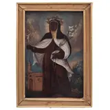 Santa Efigenia, MÉXICO, SIGLO XVIII, Óleo sobre tela
