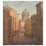 Pedro Galarza Duran, VISTA URBANA DE GUADALAJARA, Óleo sobre tela