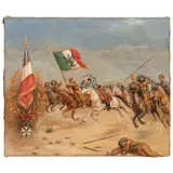 PRINCIPIOS DEL SIGLO XX by Batalla de la Intervención Francesa, Óleo sobre tela, offered Sep 2023