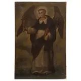San Vicente Ferrer, MÉXICO, SIGLO XIX, Óleo sobre tela adherida a tabla