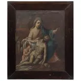 la Piedad, MÉXICO, SIGLO XIX, Óleo sobre tela