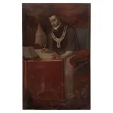 Retrato de Obispo, MÉXICO, SIGLO XVIII, Óleo sobre tela