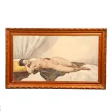 Desnudo de mujer by Autor No Identificado, Óleo sobre tela, offered Sep 2023
