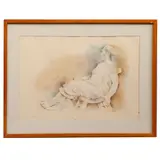 Fernando Castro Pacheco, Mujer sentada, Litografía P.T