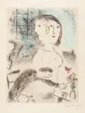 Marc Chagall, Auktion 404, Los 417, 1976, Radierung und Farbaquatinta auf Japan