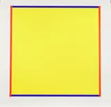Imi Knoebel, Aus: "Rot, Gelb, Weiß, Blau", 1995, Farbserigrafie auf Fabriano