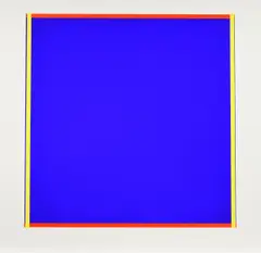 Aus: "Rot, Gelb, Weiß, Blau" by Imi Knoebel, 1995, Farbserigrafie auf Fabriano, sold Oct 2018