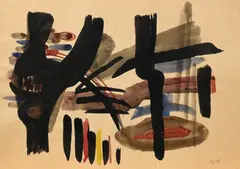 Fritz Winter, Ohne Titel, Tuschezeichnung auf Papier