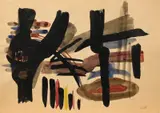 Fritz Winter, Ohne Titel, Tuschezeichnung auf Papier