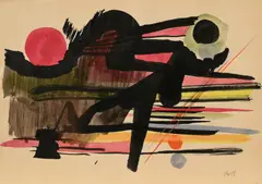 Fritz Winter, Ohne Titel, 1950, Tusche auf Papier