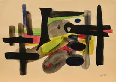 Fritz Winter, Ohne Titel, 1950, Tusche auf Papier