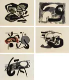 Fritz Winter, Aus: "Fritz Winter - 9 Original-Handdrucke"
