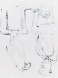 Auktion 401, Los 128 by Georg Baselitz, 1983, Blaue Tinte auf Bütten, sold Nov 2017