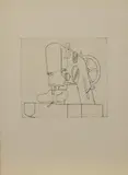 Konrad Klapheck, Femme Fatale, 2004, Radierung auf Velin