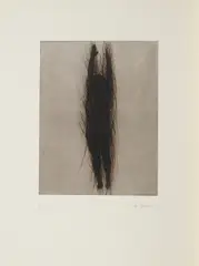 Streckung by Arnulf Rainer, Kaltnadelradierung über Zinkklischee auf Hahnemühle (Wasserzeichen), sold Mar 2018
