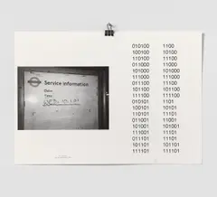 Kalender by Wolfgang Tillmans, 2001, Beidseitiger Laserdruck auf festem Papier, Heftklammer und Nagel, sold Jan 2018