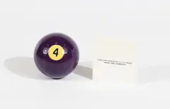 Decording different directions by Maurizio Nannucci, 1999, Billiardkugel mit Gravur, sold Apr 2018