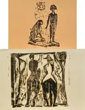 Konvolut von zwei Holzschnitten by Horst Janssen, a) Auf Japan, sold Feb 2018