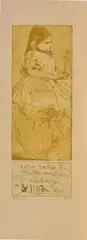 OhneTitel (antiquitätchen) by Horst Janssen, 1973, Zwei Farbradierungen auf bräunlichem Velin, sold Feb 2018
