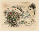 Marc Chagall, Auktion 411, Los 9, 1971, Farblithografie auf Arches (Wasserzeichen)