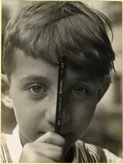 Aenne Biermann, Sohn Gerd, 1930, Vintage. Gelatinesilberabzug