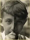 Aenne Biermann, Sohn Gerd, 1930, Vintage. Gelatinesilberabzug