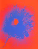 Otto Piene, Feuerflora, 1971, Farbserigrafie auf Karton