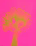 Otto Piene, Feuerflora, 1971, Farbserigrafie auf Karton