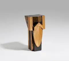 Tête by Joseph Csaky, Bronze, partiell dunkelbraun patiniert und poliert, sold Dec 2020
