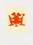 Jörg Immendorff, Auktion 414, Los 726, 2006, Farbiger Linolschnitt auf HAHNEMÜHLE (Wasserzeichen)