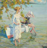 Edward Cucuel, Auktion 411, Los 12, Öl auf Leinwand