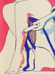 Werner Berges, "Beine", 1967, leichtem Karton
