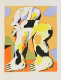 Horst Antes, Ohne Titel, 1967, Farblithografie auf BFK RIVES (Wasserzeichen)