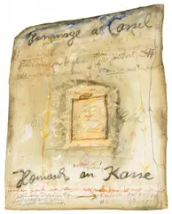 Theo Lambertin, Auktion 414, Los 766, 1977, Mischtechnik, collagiert, auf Leinwand