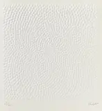 Auktion 414, Los 967 by Günther Uecker, 1975, Prägedruck auf Bütten (mittig gefalzt), sold Jun 2018