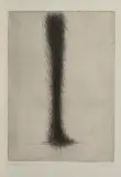 Arnulf Rainer, Damenbein (aus: "Haute Coiffure"), Radierung auf Bütten