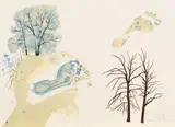 Winter (aus: "Les Saisons") by Salvador Dalí, 1972, Farblithografie auf ARCHES (Wasserzeichen), sold Apr 2018