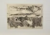 Georg Baselitz, o.T (aus: "Woche"), 1972, Radierung auf Bütten