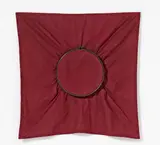 Reiner Ruthenbeck, Auktion 422, Los 859, 1973, Baumwolltuch in schwarz lackiertem Spannrahmen (Ø 26cm)