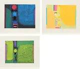 Max Ackermann, Konvolut von 3 Farbserigrafien, 1972, Farbserigrafie auf Bütten