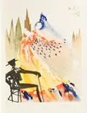Die Liebe ist wie eine Zigeunerin by Salvador Dalí, 1970, Farblithografie auf Japan, sold Aug 2018