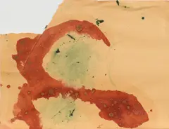 Felix Droese, Ohne Titel, 1982, Mischtechnik auf dünnem Papier