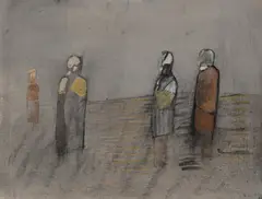 Friedrich Einhoff, Ohne Titel, 1984, Mischtechnik auf Leinen