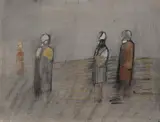 Friedrich Einhoff, Ohne Titel, 1984, Mischtechnik auf Leinen