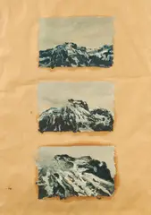 Ralph Fleck, Auktion 414, Los 1043, 1981, Drei Ölzeichnungen auf Packpapier