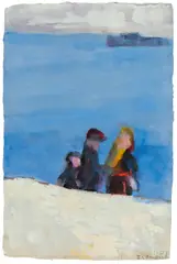 Ohne Titel by Klaus Fußmann, 1980, Aquarell auf Aquarellbütten, sold Jun 2018
