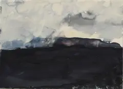Island by Klaus Fußmann, 1983, Aquarell auf Hahnemühle, perforiert (Wasserzeichen), sold Jun 2018