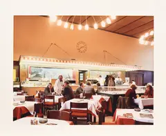 Candida Höfer, Wartesaal Düsseldorf, 1981/91, C-Print auf Kodak Professional